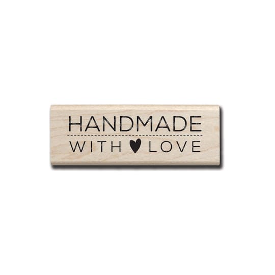 6 Pack: Hampton Art™ Handmade With Love Wood Stamp